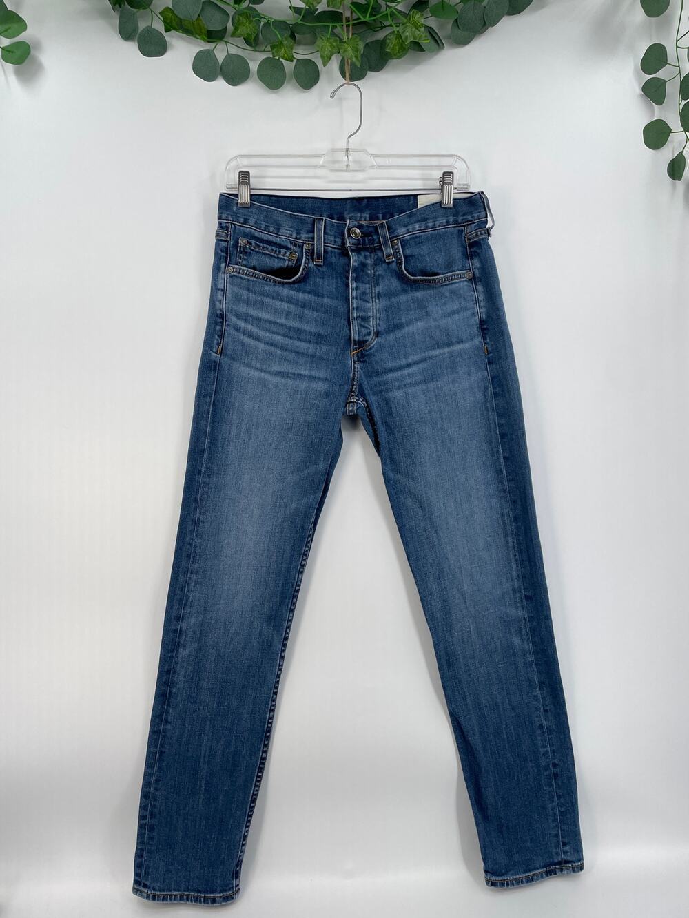 Rag & Bone Dark Medium Wash Womans Fit Slim Denim Jeans Size 30x30